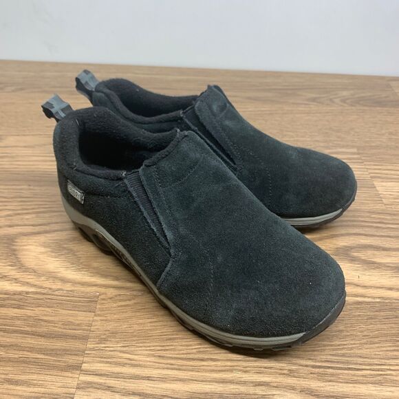 Merrell Kid's Jungle Moc Frosty Slip-On Casual Shoes Black Size M